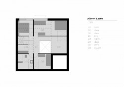 Chata Nové Hamry, NEW HOW architekti / David Zámečník, půdorys 2NP