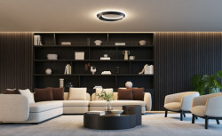 Svítidlo Tidal v černém provedení. Pro Lodes jej navrhlo Studio Needs.