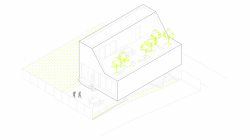 2A Design, Flying Box Villa, axonometrický pohled – foto