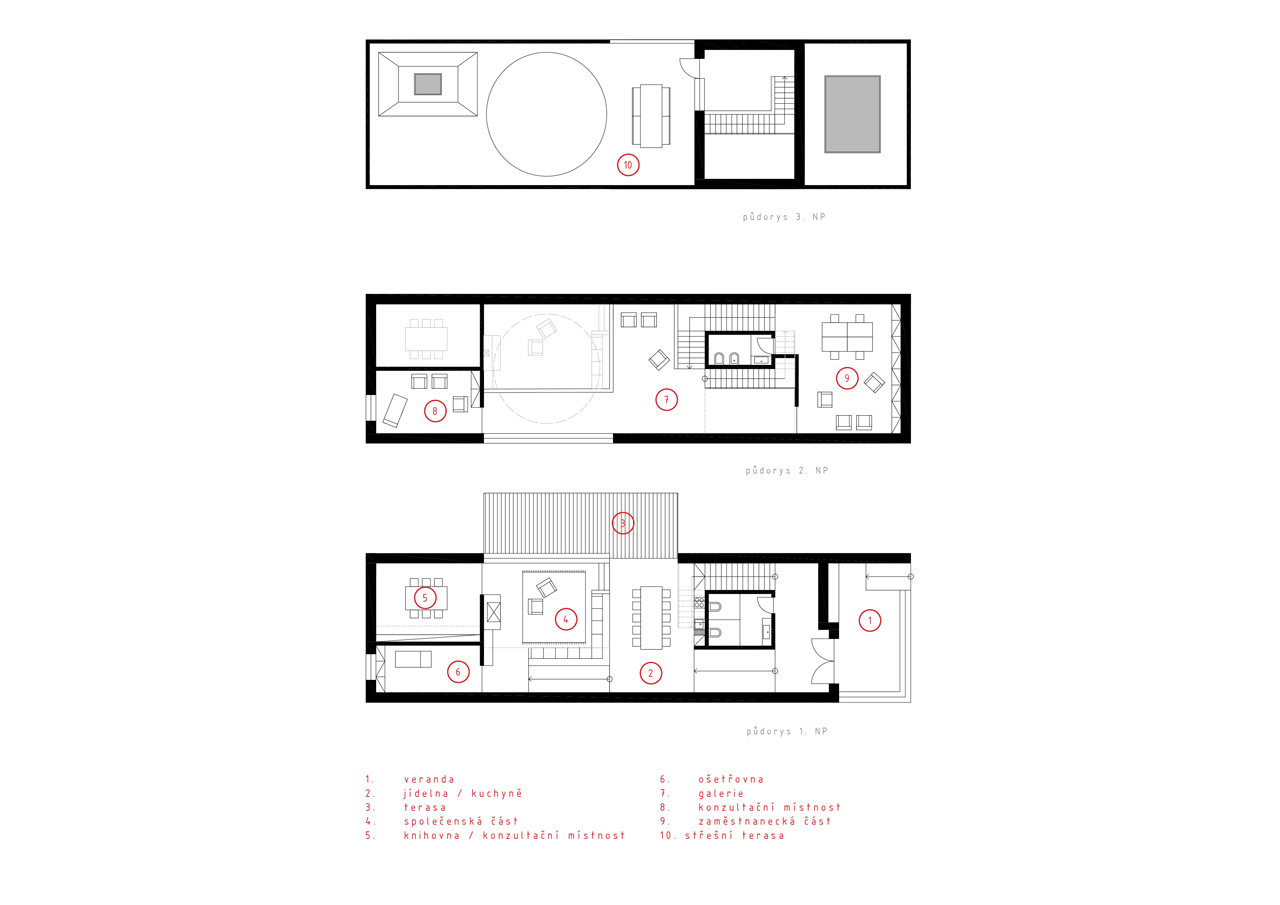 Barbora Slavíčková, Oxygen Home Kraków, půdorysy - foto