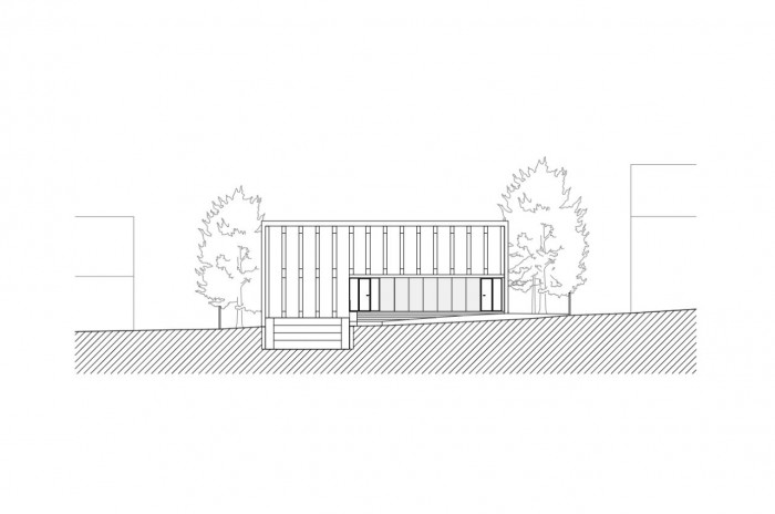 Vila Průhonice, severní pohled, Aulík Fišer architekti