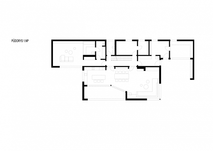 ADR s. r. o., Horská chata Horní Malá Úpa, půdorys 1. NP – foto