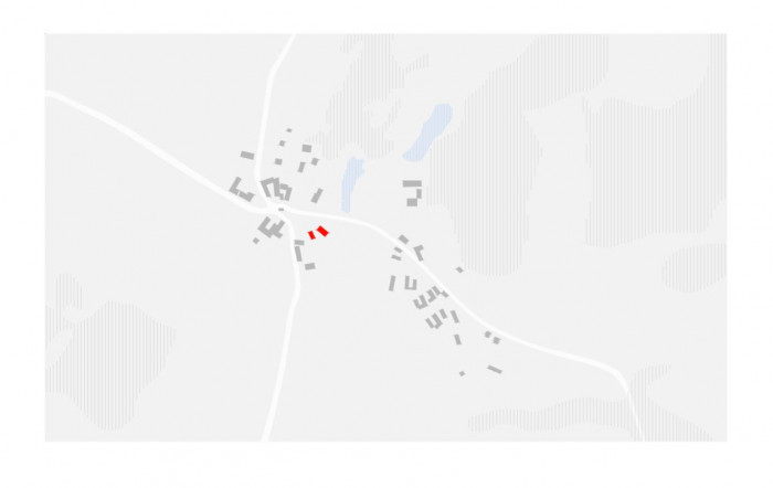 Dům se stodolou na Vysočině, situace, Machar & Teichman