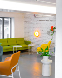 Kavárna CØKAFE Textilia (Textilia – zreknstruovaná ikona Ostravy; Master Design)