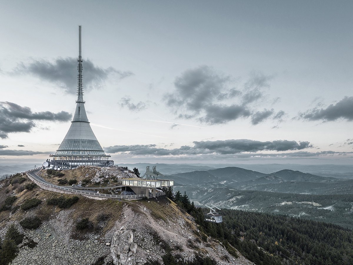 Vizualizace nové lanovky na Ještěd
