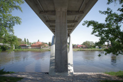 Detail betonové mostovky