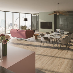 Byt s vykonzolovanou kuchyní v Miláně