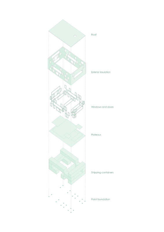 Arcgency, STACK I, konstrukční schéma – foto