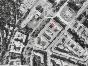 Změna využití prostoru uhelny VŠCHT, situace, ov-a