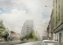 Kateřina Gloserová (FA ČVUT), Bytový dům Plzeňská // 17. Přehlídka diplomových prací, čestné uznání – foto