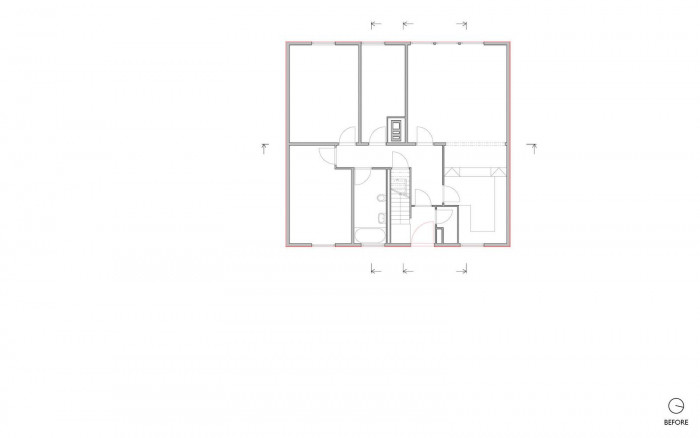 Rekonstrukce okálu, 1 np,  Pavlíček+Hulín architekti