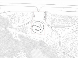 Návštěvnické centrum rezervace plameňáků v Abu Dhabi, Petr Janda / brainwork, situace