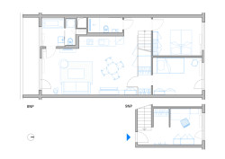 Maria Maninová (MAAT), Rekonstrukce bytu v Krči - Půdorys