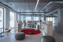 Městská knihovna na Petřinách, studio MONOM: dětské oddělení v přízemí