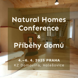 Od 4. do 6. dubna 2025 se v Kulturním zařízení Domovina koná konference Natural Homes Conference & Příběhy domů.