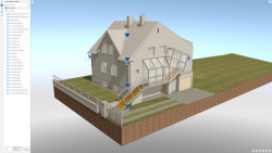 Ukázka pasportu budovy vytvořeného na základě přesného zaměření.