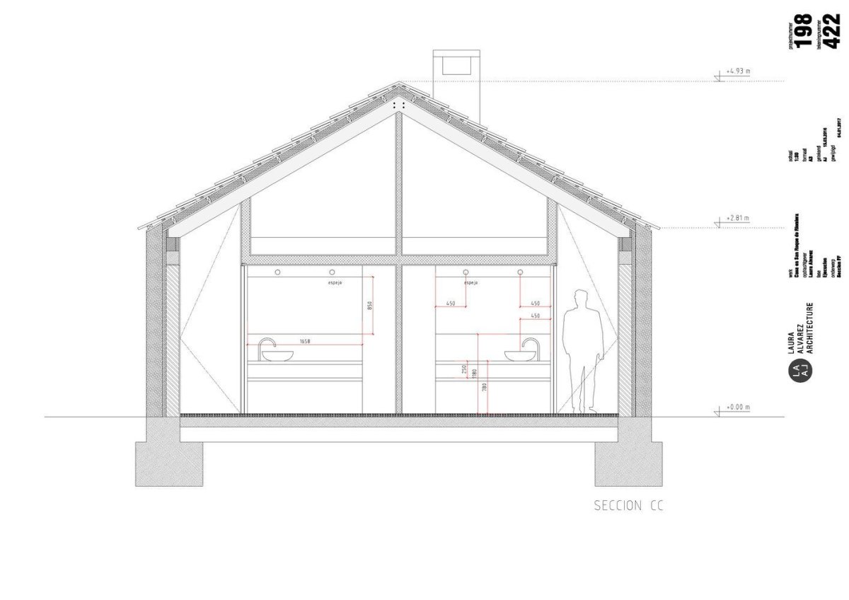 Villa Slow, řez, Laura Alvarez Architecture