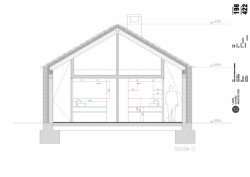 Villa Slow, řez, Laura Alvarez Architecture