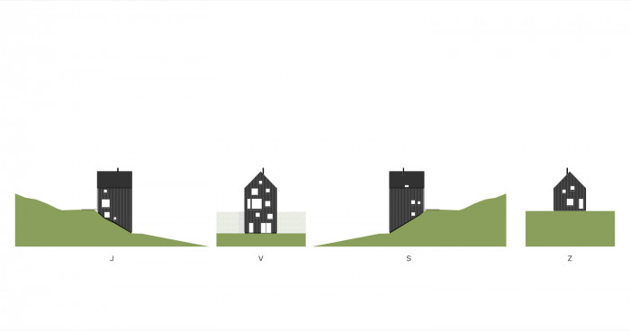 Chata v Jundrově, atelier RCNKSK/ Jan Říčný, pohledy