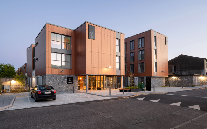 Swisspearl Reflex na Studentských kolejích Nido v Curraheen Point v Corku v Irsku