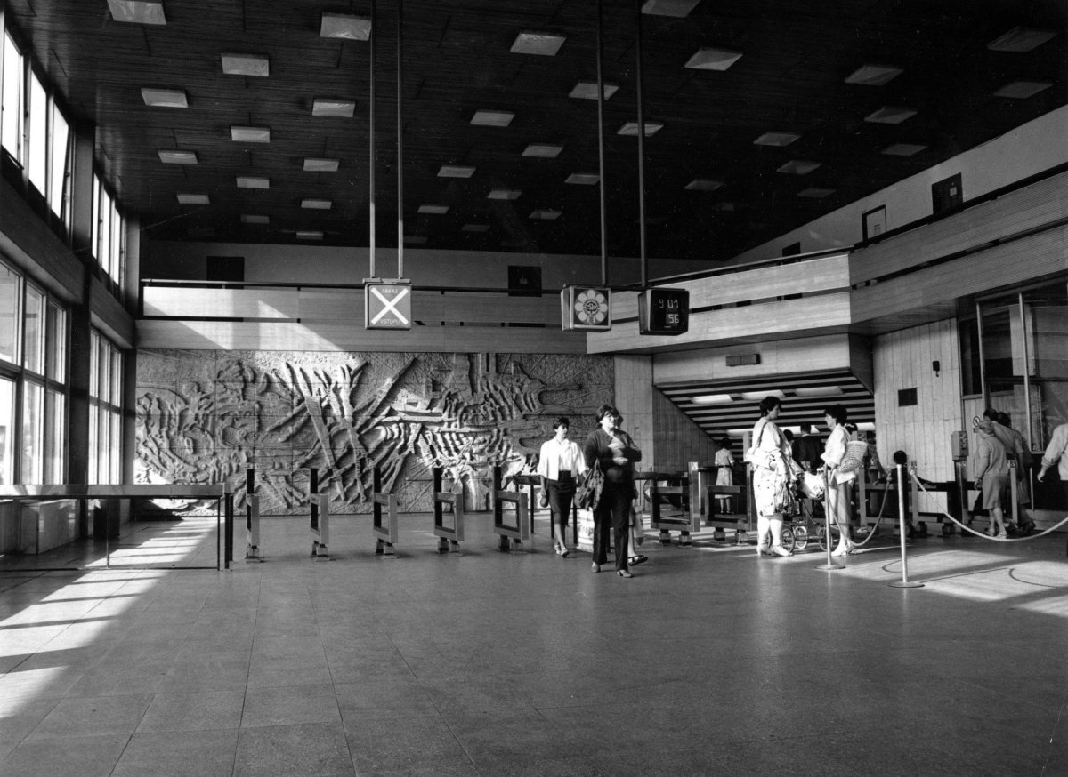 Historická fotografie ze stanice Kačerov
