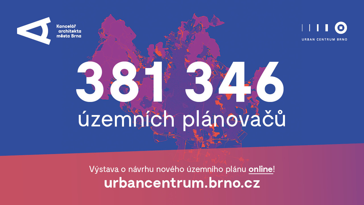 Výstava o návrhu nového územního plánu, pozvánka. Zdroj: Kancelář architekta města Brna
