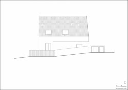 Jaroušek Rochová architekti, RD v Brně-Žebětíně - pohled SZ