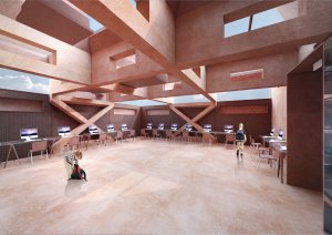 Budova Centrálních polytechnických dílen a Galerie města Pardubic od studia Šépka architekti - interiér dílen
