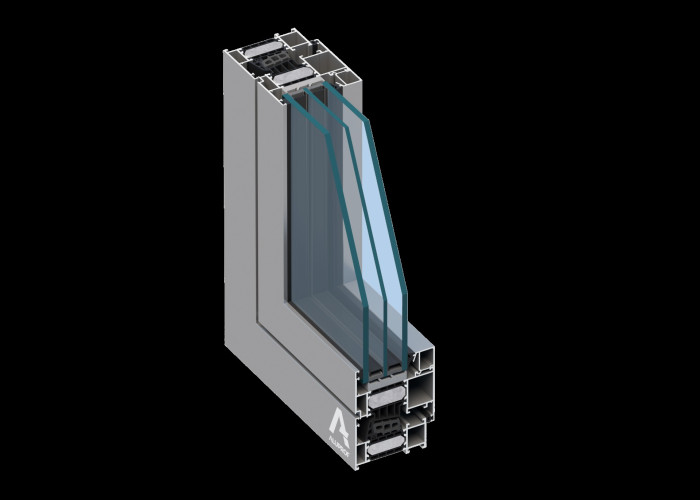 Okenní a dveřní systém s tepelnou izolací MB-86N (detail)