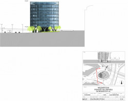 Administrativní budova Green Point, AHK Architekti. ZÁPADNÍ POHLED