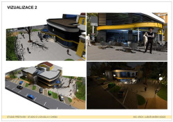 Vizualizace přístavby Západočeského divadla v Chebu podle architekta Luboše Maška