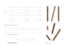 Detail vertikální lamely (Kaple Panny Marie Bolestné v Nesvačilce, studio RCNKSK)