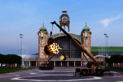 Stroj na dvoraně Průmyslového paláce na Výstavišti, Markéta Jáchimová.