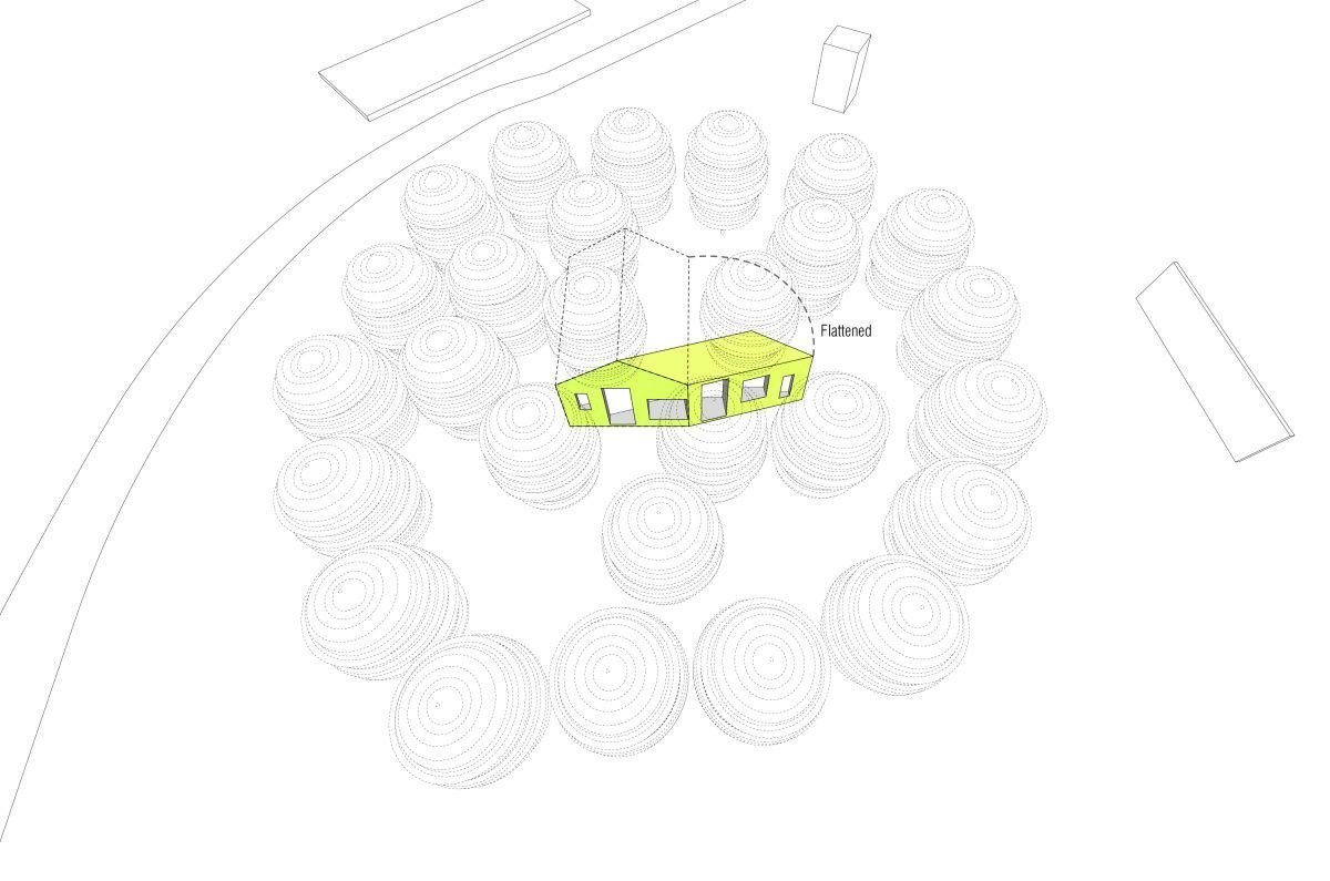 Neviditelná chata, diagram, stpmj