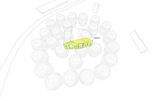 Neviditelná chata, diagram, stpmj
