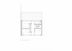 Rodinný dům v Praze-Zbraslavi, Mimosa architekti, půdorys 1. patro