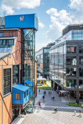 Revitalizace areálu varšavské elektrárny Powiśle architektonickým ateliérem APA Wojciechowski Architekci na živoucí městskou čtvrť