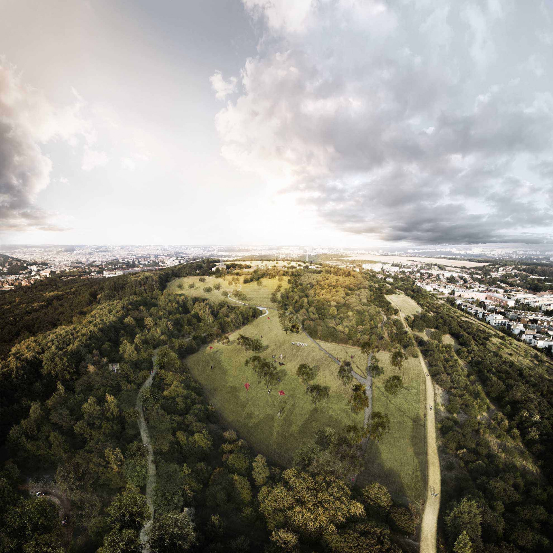 Urbanisticko-krajinářská studie Vidoule (ne)změněná.