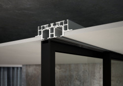 J.A.P., dveře STRONG, detail posuvného systému PREMIUM – foto