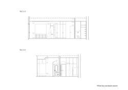 Příčné řezy (Byt v Karlíně; momentura)