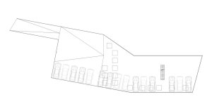 Administrativní budova ve Strančicích, půdorys střechy, Architektura s.r.o.