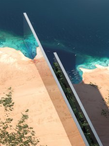 V Saúdské Arábii budují megaprojekt The Line - pomaleji než bylo očekáváno.