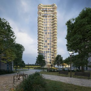 Vizualizace - ostravský mrakodrap