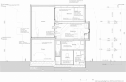 Takuro Yamamoto, Malý dům s velkou terasou, řez - foto