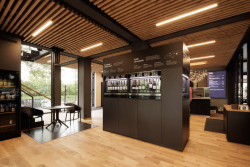 Ve Veselí nad Moravou vzniklo nové Bistro Dog in Dock podobající se lodi. Navrhlo ho architektonické studio Black n’Arch, postavené je z modulů.