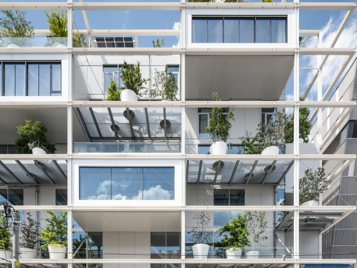 Fasádní systém Schüco FWS 50.SI na Ikea center ve Vídni