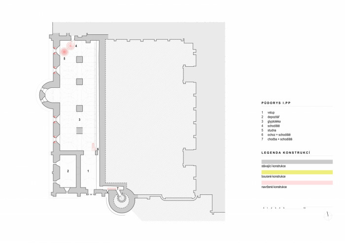 Červený zámek v Hradci nad Moravicí, ATELIER 38/ Jan Zelinka, Luděk Valík, výkresy