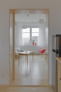 ArchitectureMADE, rekonstrukce plzeňského 1+1, interiér
