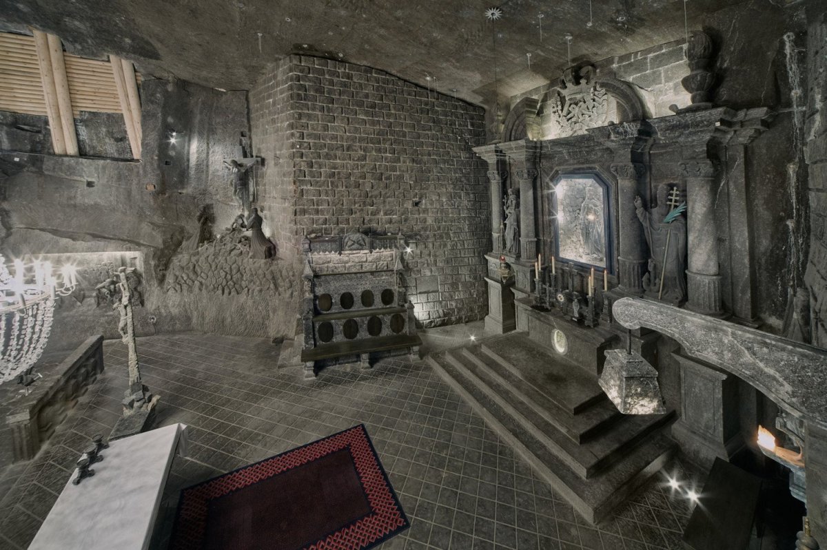 Podzemní prostory solného dolu Wieliczka