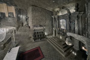 Podzemní prostory solného dolu Wieliczka
